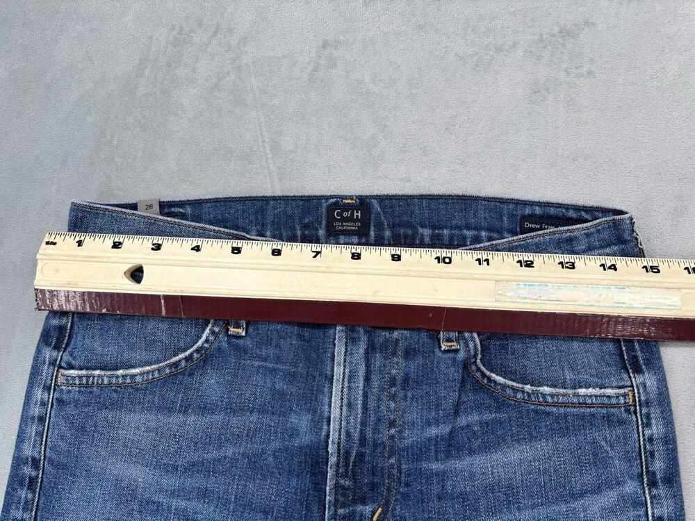Citizens Of Humanity Pants Womens 28 Blue Drew Fray High Rise Cropped Flare Jean - Picture 10 of 12